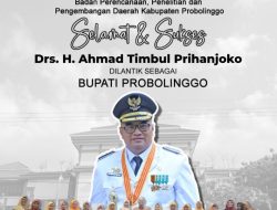 Bapelitbangda Ucapkan Selamat Atas Dilantiknya Bupati Probolinggo Timbul Prihanjoko
