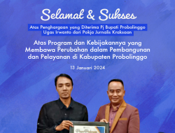 Pokja: Selamat Pj Bupati Probolinggo atas Penghargaan yang Diterima