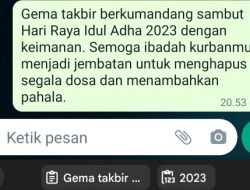 10 Ucapan Idul Adha yang Bisa Dikirim Melalui WA