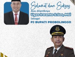 Kejari Kabupaten Probolinggo Ucapkan Selamat Pelantikan Pj Bupati Ugas Irwanto
