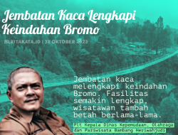 Jembatan Kaca Bromo Probolinggo Bikin Wisatawan Betah Berlama-lama