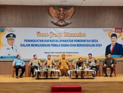 DPMD Gelar FGD, Ajak Pemdes Wujudkan Pemilu Damai, Pj Bupati Probolinggo Janjikan Hadiah untuk TPS