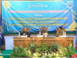 Optimalisasi Pengelolaan dan Tingkatkan Pendapatan Asli Desa, 13 Desa se-Kecamatan Gending Diberi Pelatihan