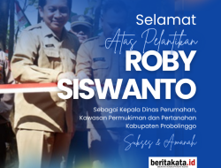 Pak Roby Jabat Kadisperkim