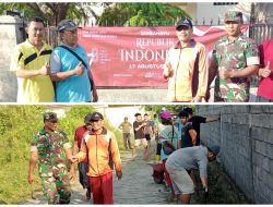 Jumat Bersih, LDII dan Warga Bersihkan Selokan di Jalan Sahara
