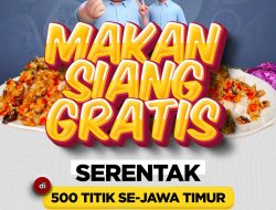 Relawan Prabowo-Gibran Gelar Makan Siang Gratis 500 Titik di Jatim, Yakin Menang Tebal