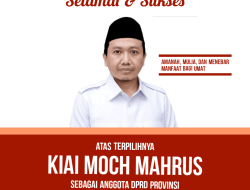 Kiai Moch Mahrus Terpilih Anggota DPRD Jawa Timur 2024-2029