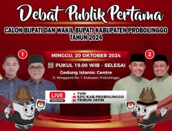 Debat Pertama Calon Bupati Bahas Kemajuan Probolinggo, Panelis dari 3 Unsur