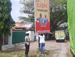 Polisi Pasang Banner Titik Blackspot di Lokasi Rawan
