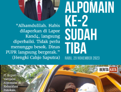 Alpomain Kedua Sudah Tiba, Perbaikan Jalan Langsung Digas