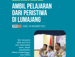 Ambil Pelajaran dari Kecelakaan di Lumajang
