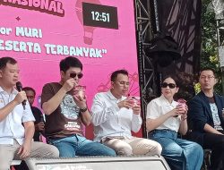Pecahkan Rekor MURI, Raffi-Nagita Sarapan Sereal Bareng 3.024 Anak dan Ibu di Kota Malang