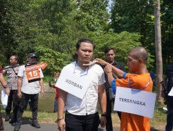Rekonstruksi Pembunuhan Istri Sah, Didik Peragakan 21 Adegan Sadis