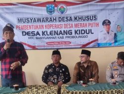 Musdesus Pembentukan Koperasi Merah Putih Selesai 100 Persen di Kabupaten Probolinggo