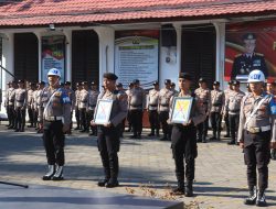 Kapolres Probolinggo Kota Pimpin Upacara Pemecatan Dua Anggota Polri