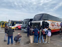 Jelang Mudik Lebaran 2026, Tanggal 10 Maret 2026 Sopir Bus di Terminal Arjosari Malang Jalani Tes Kesehatan