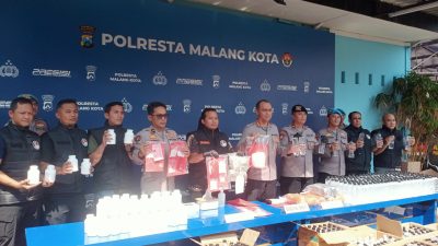 Polresta Malang Kota Amankan 39 Tersangka Narkoba dan Sita Barang Bukti Skala Besar