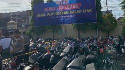 Polres Pamekasan Buka Pengambilan Motor Hasil Penertiban Balap Liar