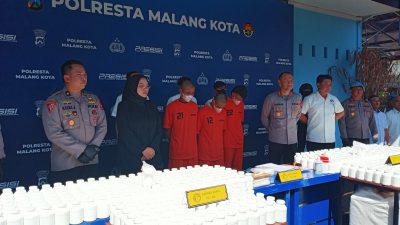 Polresta Malang Kota Ungkap Tiga Kasus Narkoba Menonjol, Sita 2 Kilogram Sabu dan Ratusan Ribu Pil Double L