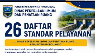 Dinas PUPR Kabupaten Probolinggo Luncurkan E-Book 26 Standar Pelayanan Publik
