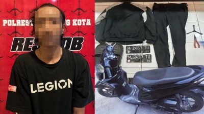 Polresta Malang Kota Ringkus Pelaku Curanmor, Amankan Motor Milik Pelajar Asal Sumenep