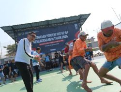 Gelar Porseni HUT ke-81 RI, Warga Binaan Lapas Kelas I Malang Diajak Junjung Sportivitas dan Kekompakan