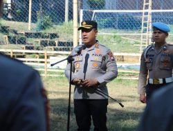 Water Bombing Dikerahkan, Kapolres Batu Pimpin Apel Penanganan Karhutla Gunung Kawinajang