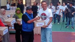 Aksi Nyata Alumni Dempo 2001, Gelar Bagi Sembako, Apresiasi Tendik, dan Beri Ring Basket Standar FIBA