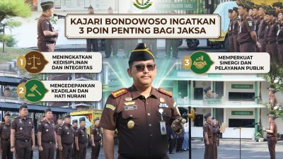 Kajari Bondowoso Ingatkan 3 Poin Penting bagi Jaksa