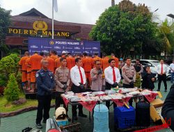 Hasil Operasi Sikat Semeru 2026 di Kabupaten Malang, Dari Pencurian Elpiji, Burung Peliharaan, hingga Perburuan Landak Jawa